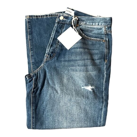 NWT Pistola Carlie High Rise Classic Straight Distressed Ankle - Picture 3 of 7